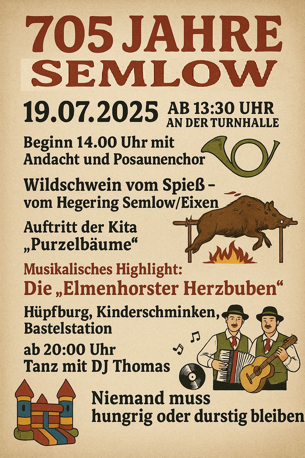 Programmuebersicht 705 Jahre Semlow