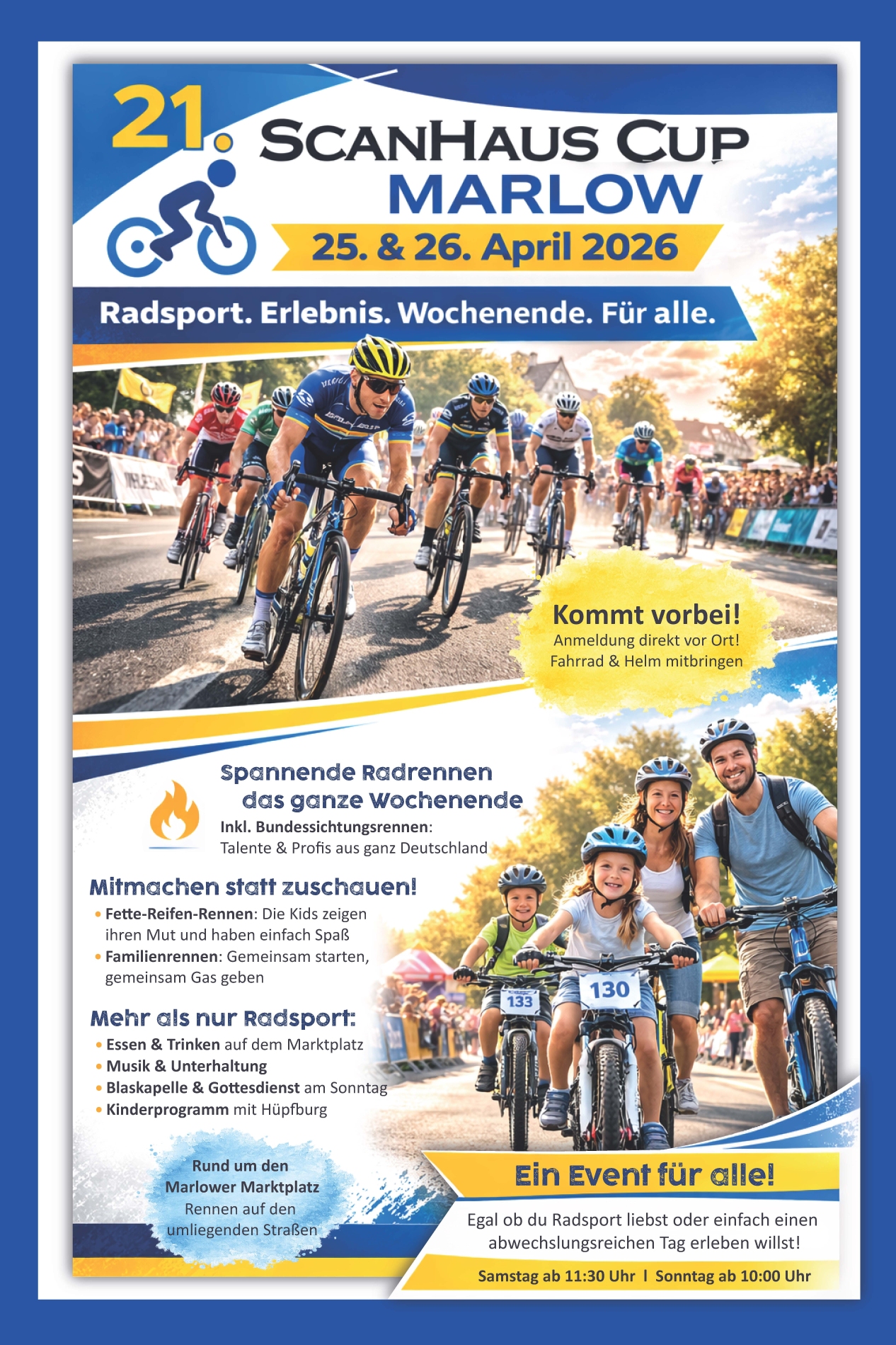 Programm des 21. ScanhausCup Marlow